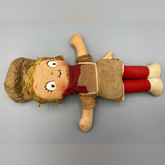 Campbell Soup Kids Knickerbocker Doll Vintage 1970s Stuffed Doll Chef Hat Flaws - Picture 8 of 13